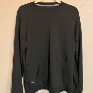 Athletic Works DriWorks Black Crewneck Sweatshirt | Men’s Small (Unisex Fit)